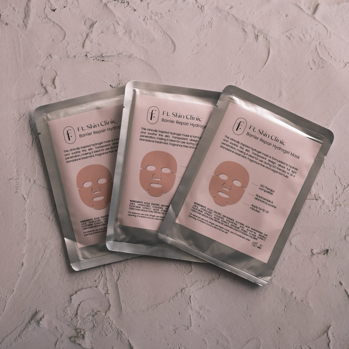 Hyaluronic acid mask, hydrating mask, LED compatible masks